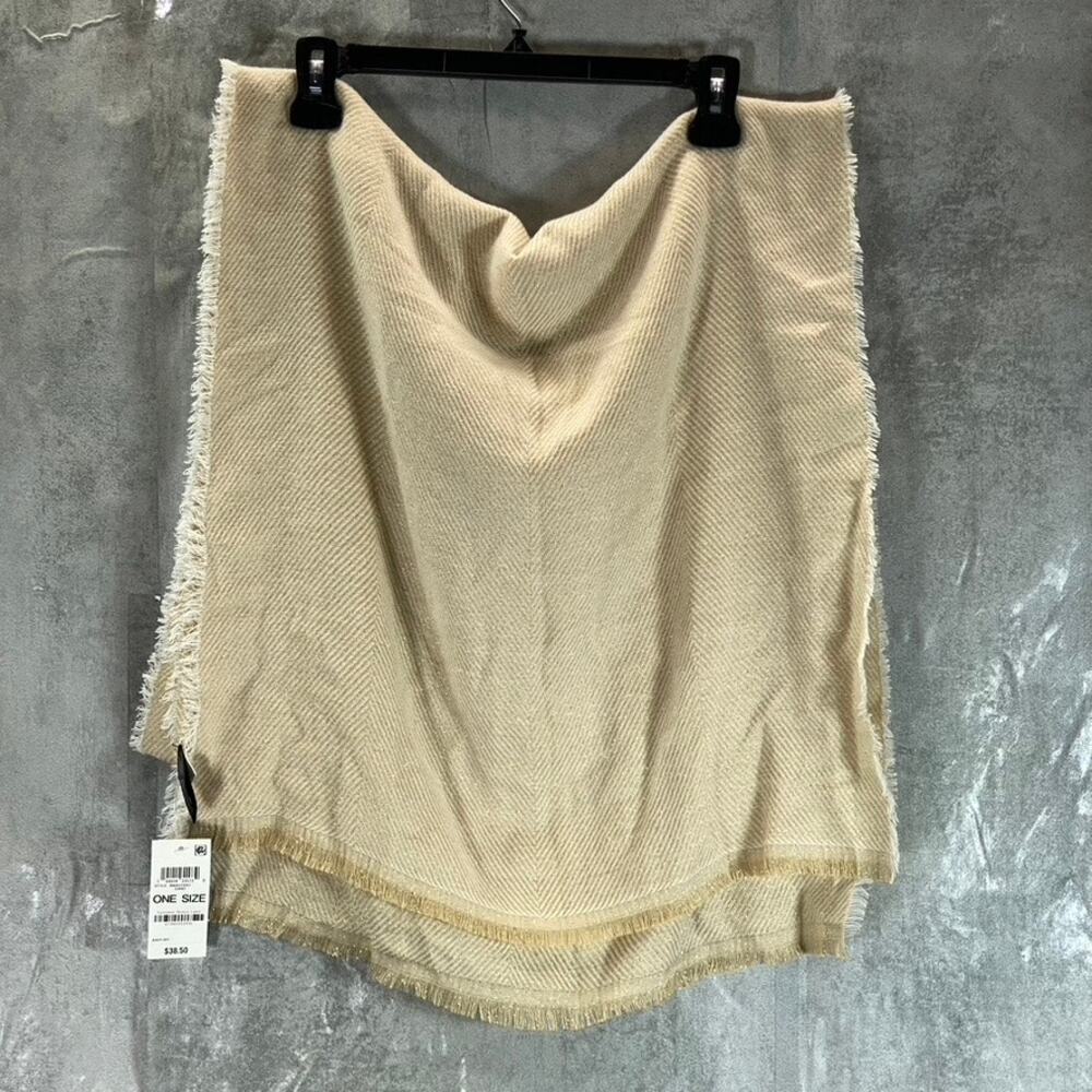 Inc International Concepts Women's Sand Two-Tone Shine Scarf Sz Os